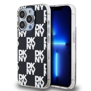 DKNY PC/TPU Checkered Pattern Zadní Kryt pro iPhone 15 Pro Max Black
