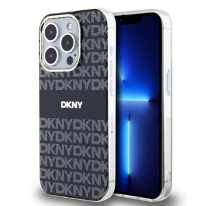 DKNY PC/TPU Repeat Pattern Tonal Stripe Magsafe Zadní Kryt pro iPhone 14 Pro Max Black