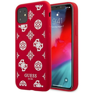 Guess case for iPhone 12 Pro Max 6,7" GUHCP12LLSPEWRE red hard case Peony Collection
