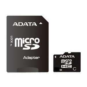 
                MicroSDHC karta ADATA 16 GB Class 4 + adaptér