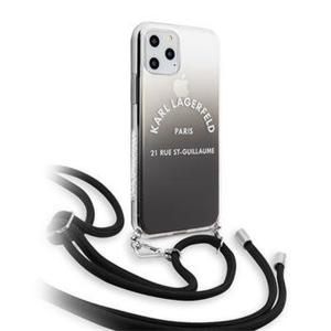 
                Puzdro Karl Lagerfeld pre iPhone 11 KLHCN61WOGRBK silikónové, čierne