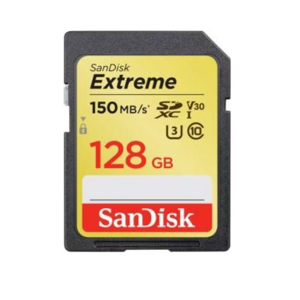 
                SDXC karta SANDISK Extreme 128GB 150MB/s V30 UHS-I U3